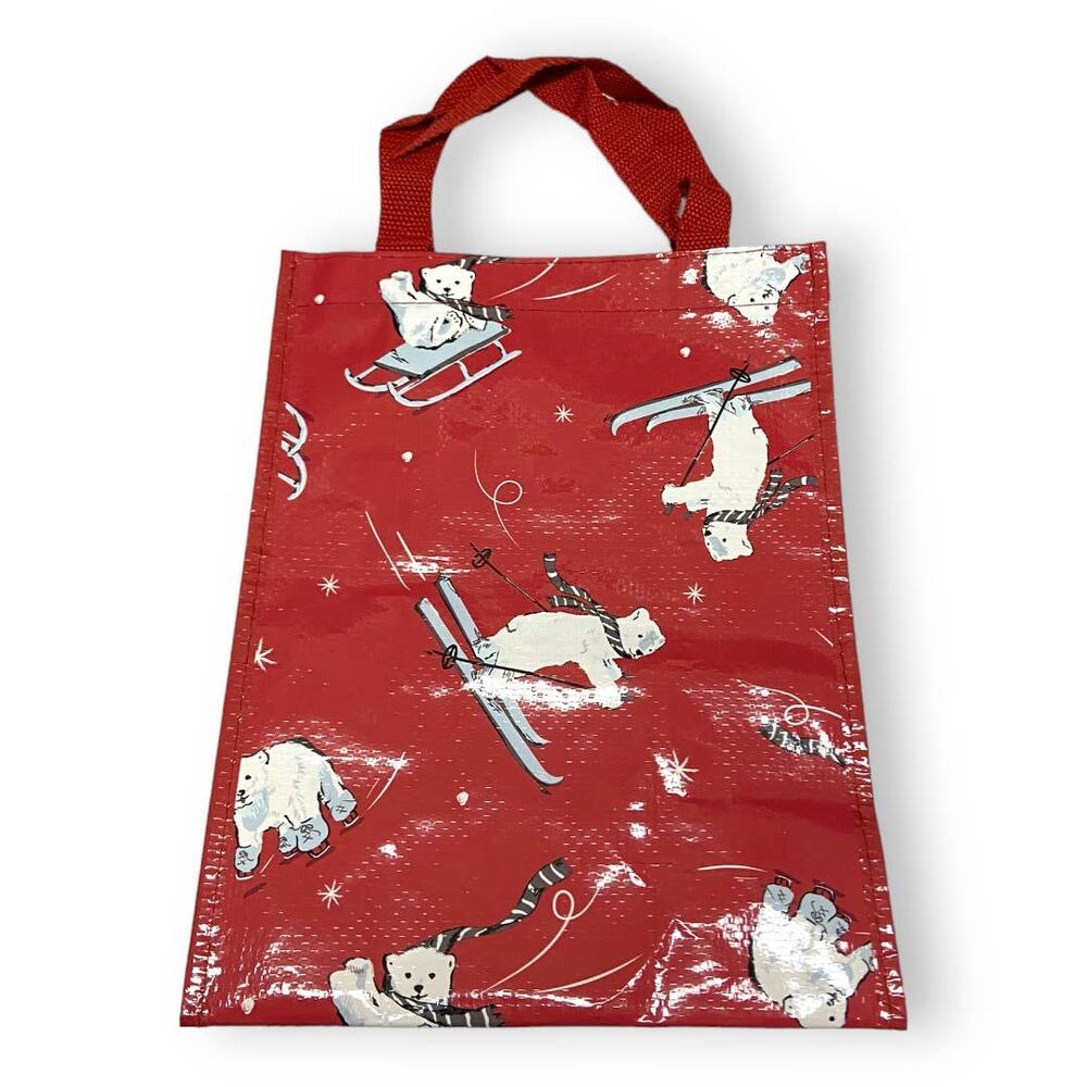 Vera Bradley Beary Merry Polar Bears Market Tote Shopping Bag Reusable Christmas